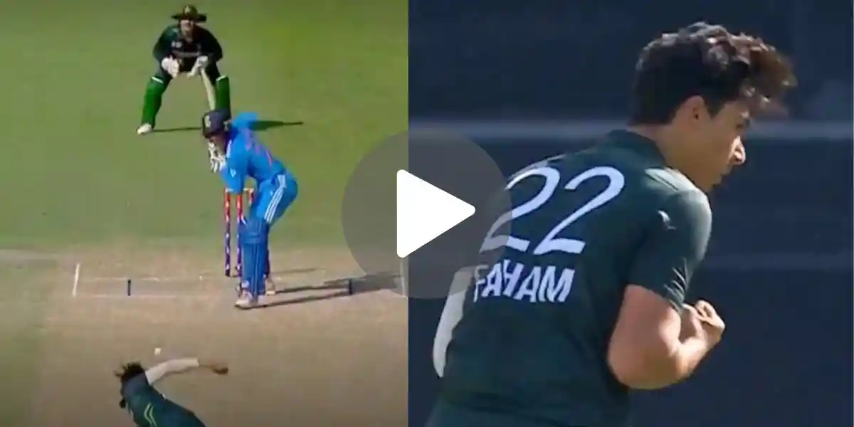 [Watch] CSK's IPL Recruit Removed By Misbah-Ul-Haq's Son During IND vs PAK U19 Asia Cup Match